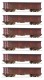 75975 Roco Set of 6 Weathered Gondola cars